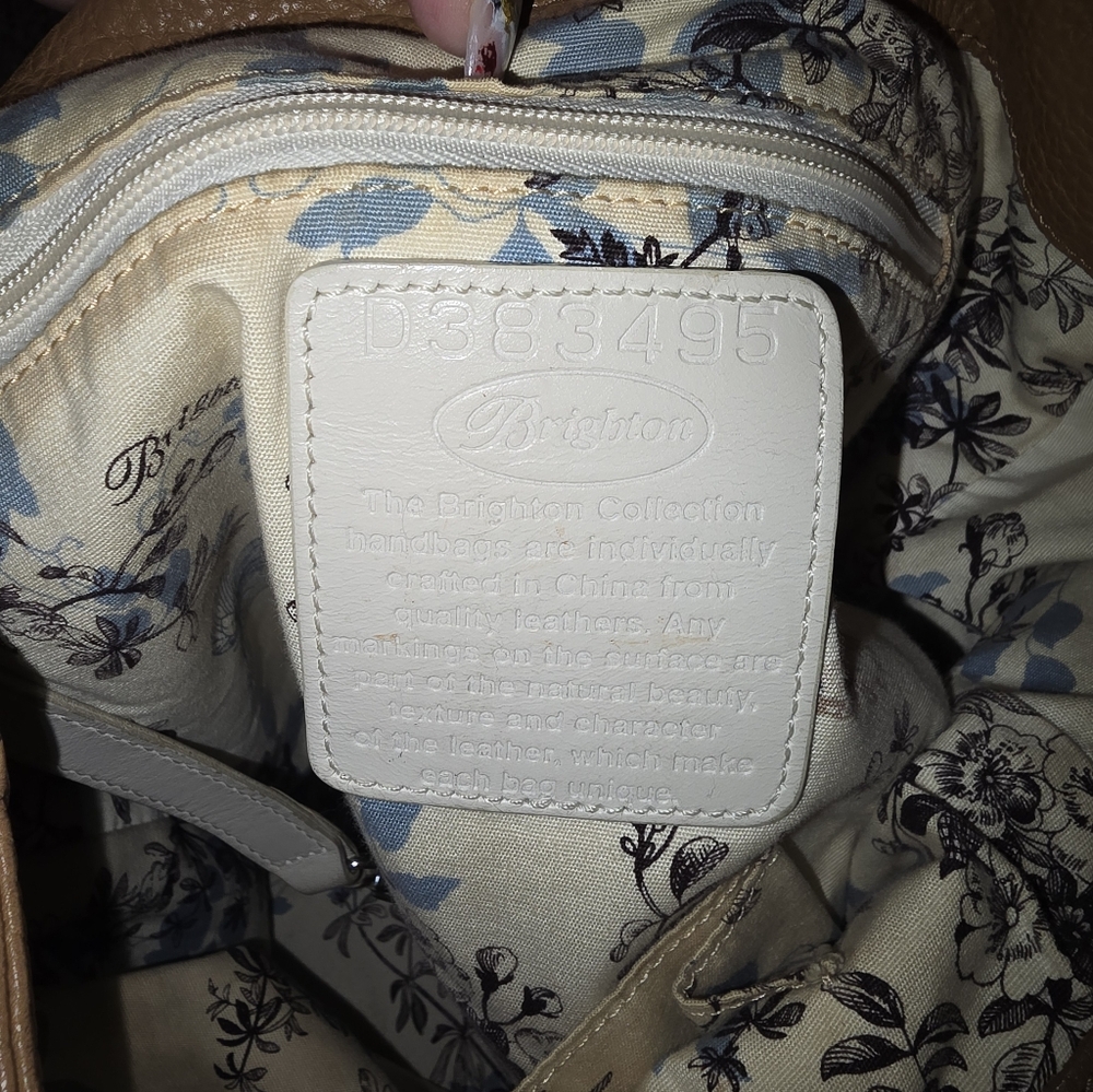 Brighton Tan Woven Handle Women's Large Shoulder Bag - Picture 9 of 12